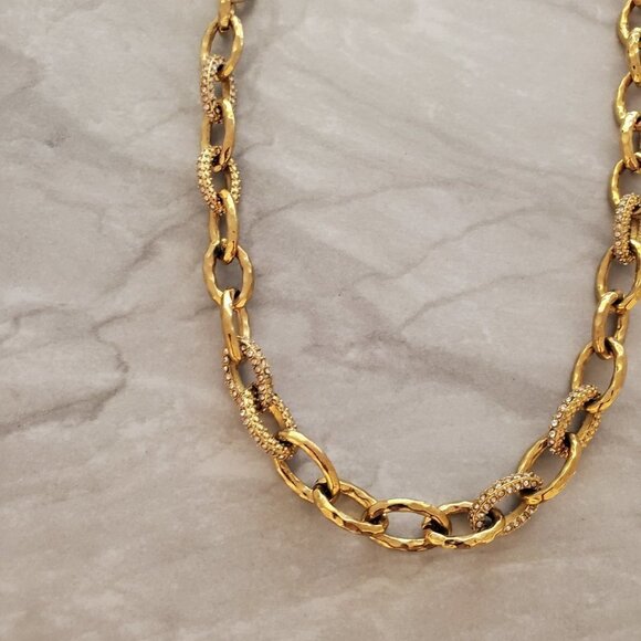 ✨ Stella and Dot Rhinestone Crystal Pave Link Christina Necklace ✨ - Picture 14 of 16